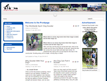 Tablet Screenshot of dogscooter.com
